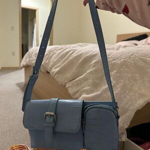 Elegant Blue Shoulder Bag